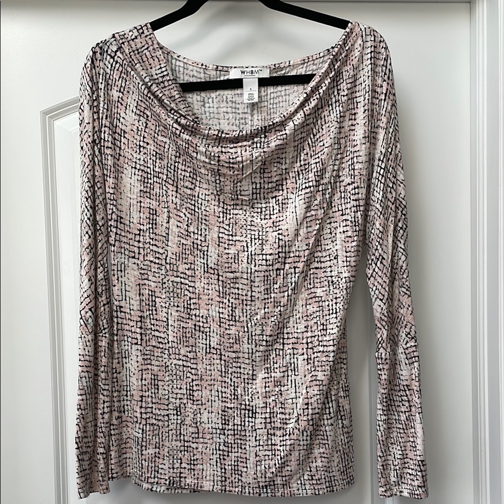 White House Black Market Patterned Top